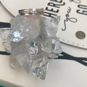 Sterling silver pink sapphire ring